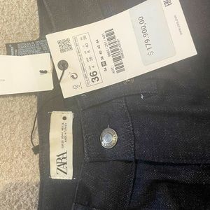 Zara flared dark jeans